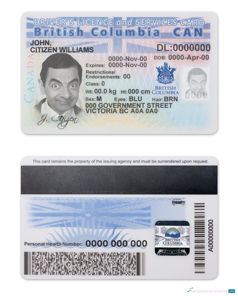 download Canada province British Columbia driving license